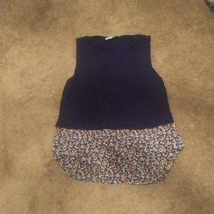 Dark blue Michael Kors sleeveless blouse